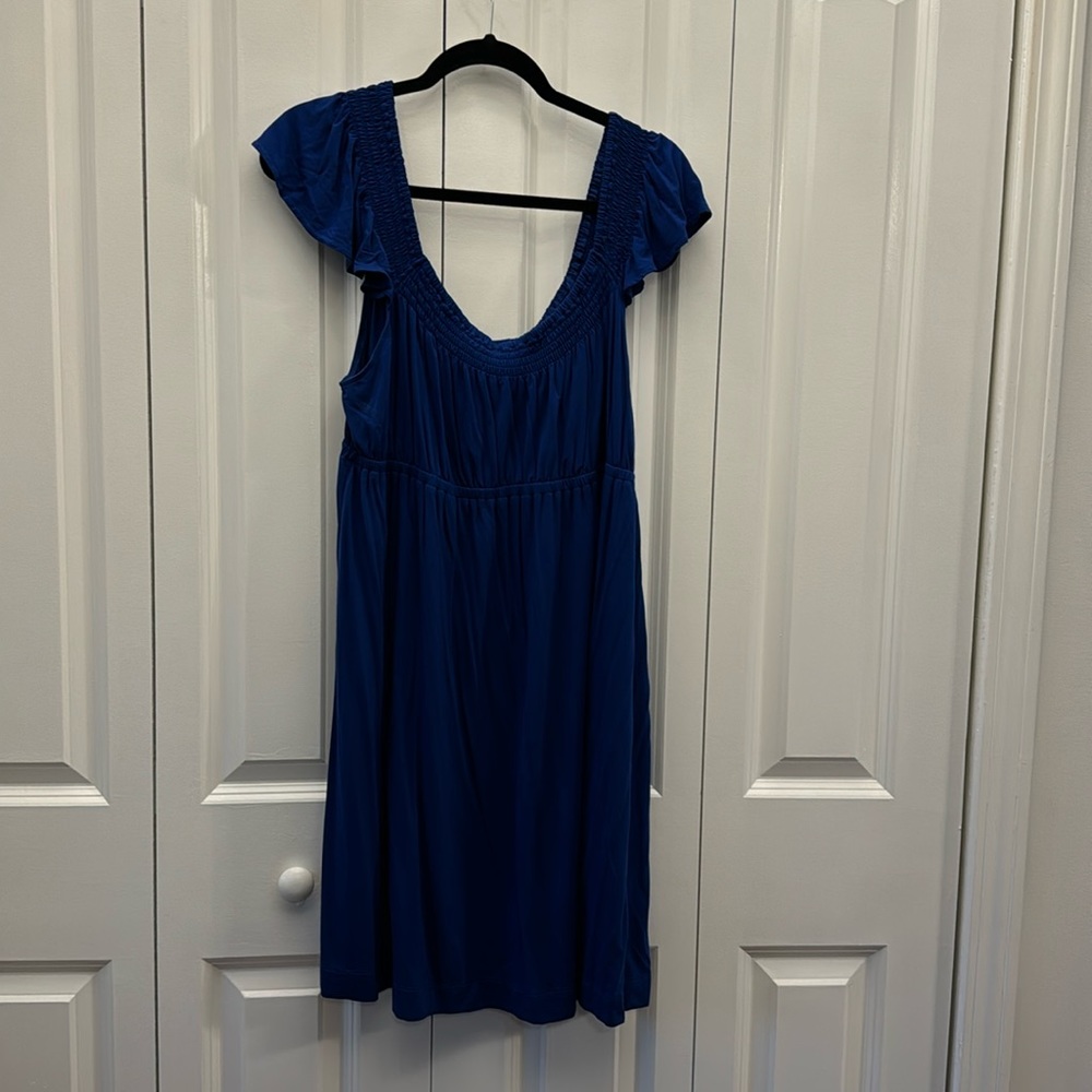 Blue Ruffle Soma Cool Nights Nightgown XXL